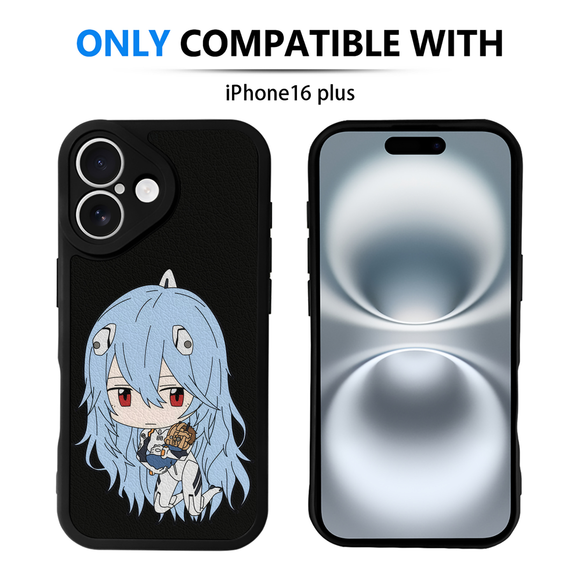 （画像用） EVA 新世紀エヴァンゲリオン 【iPhone 16シリーズ対応】シリコンスマホケース（レザー調） 材質：シリコン